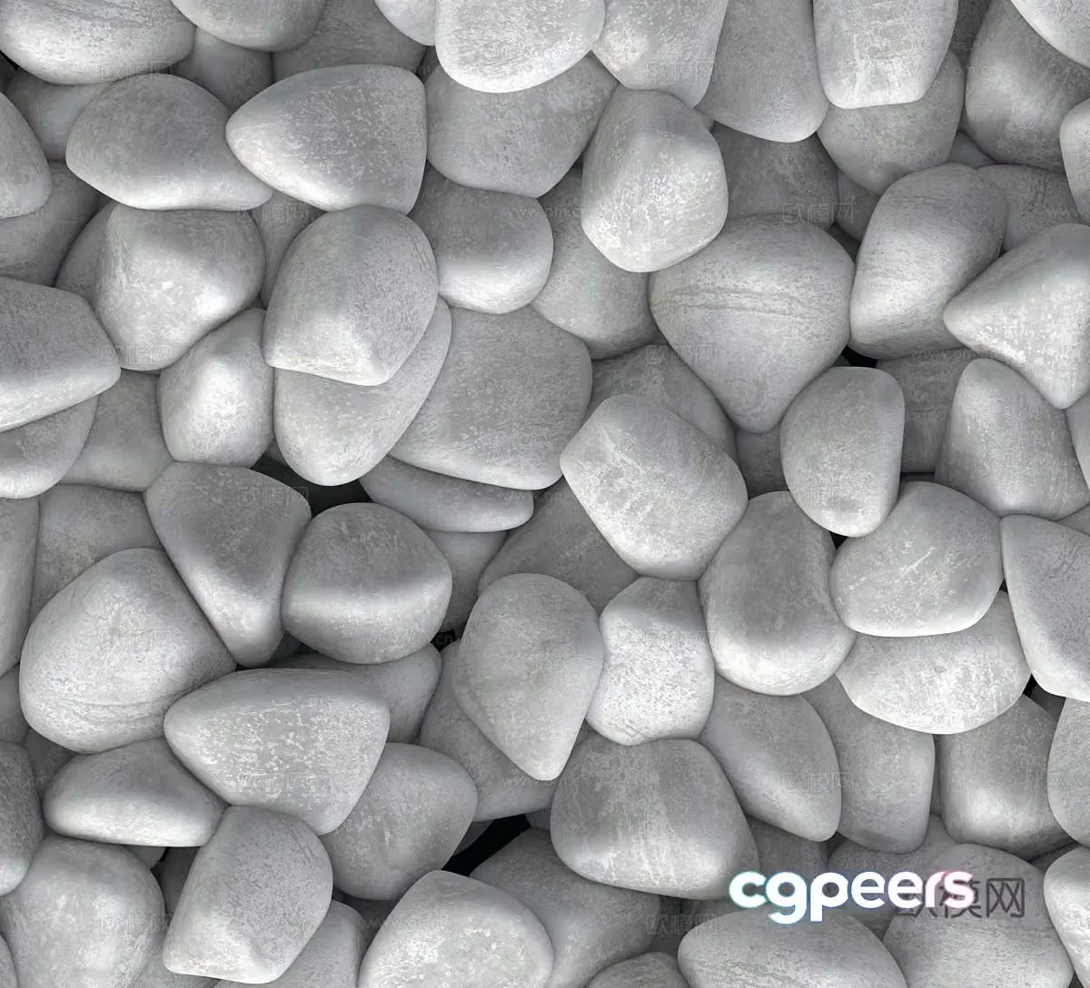 Stone Pebbles Stone Pile 3D Model