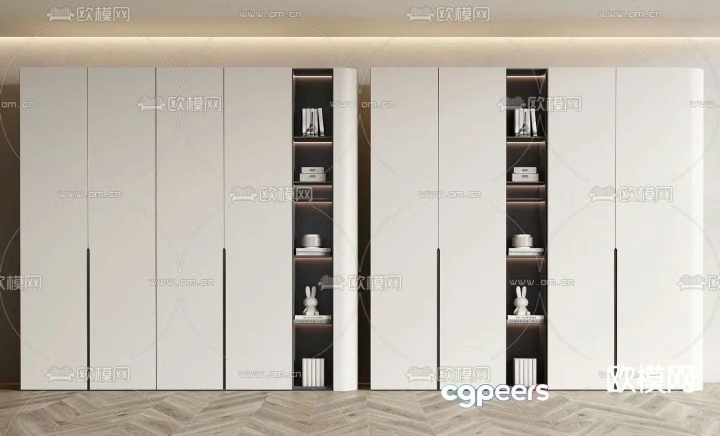 Modern wardrobe 3d model