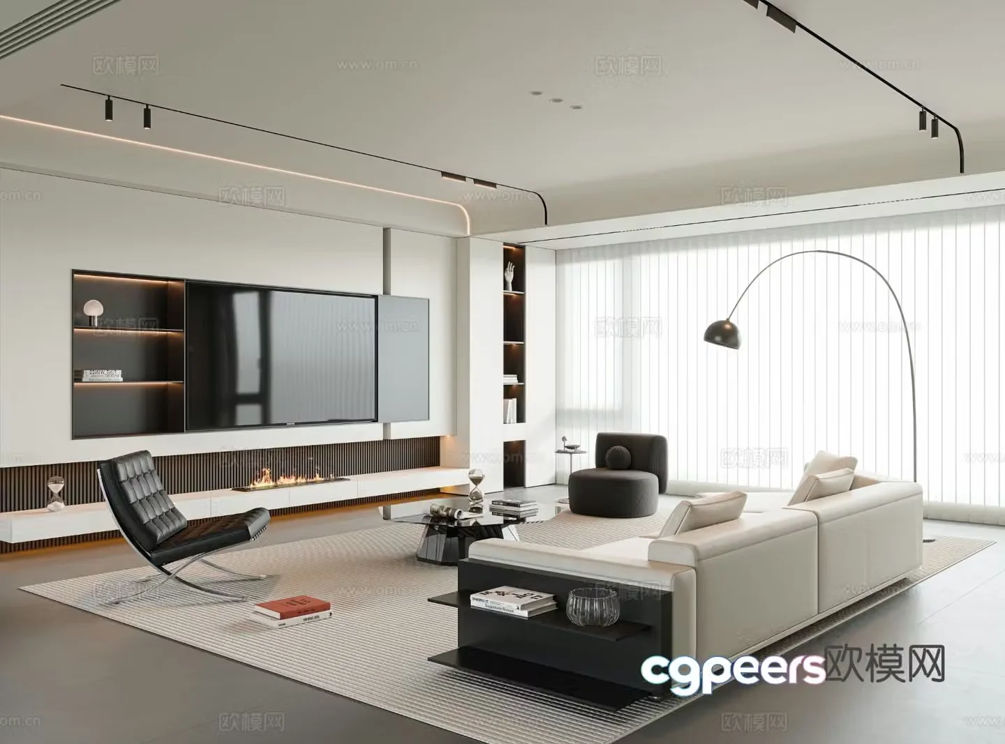 Italian living room 3d model