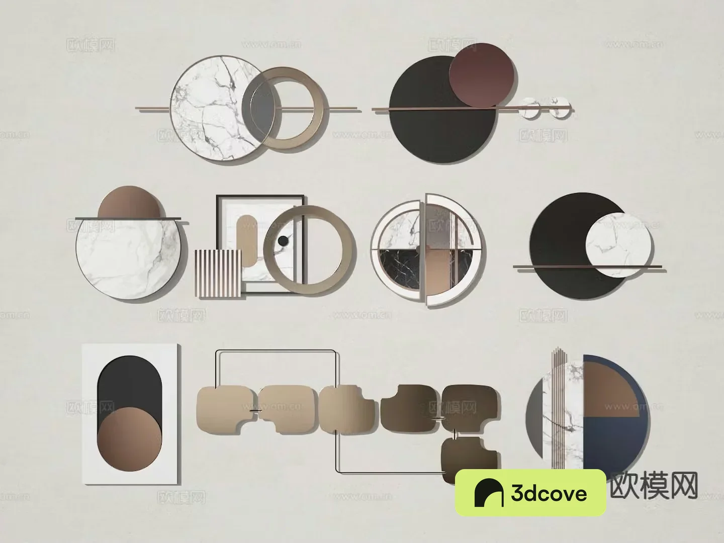 Three-dimensional wall decoration hanging decoration