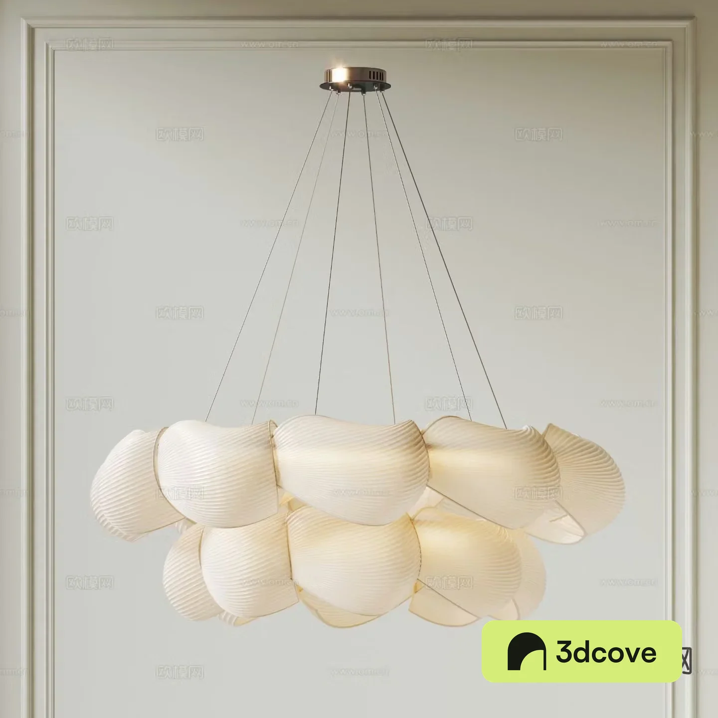 French two-story chandelier ring chandelier