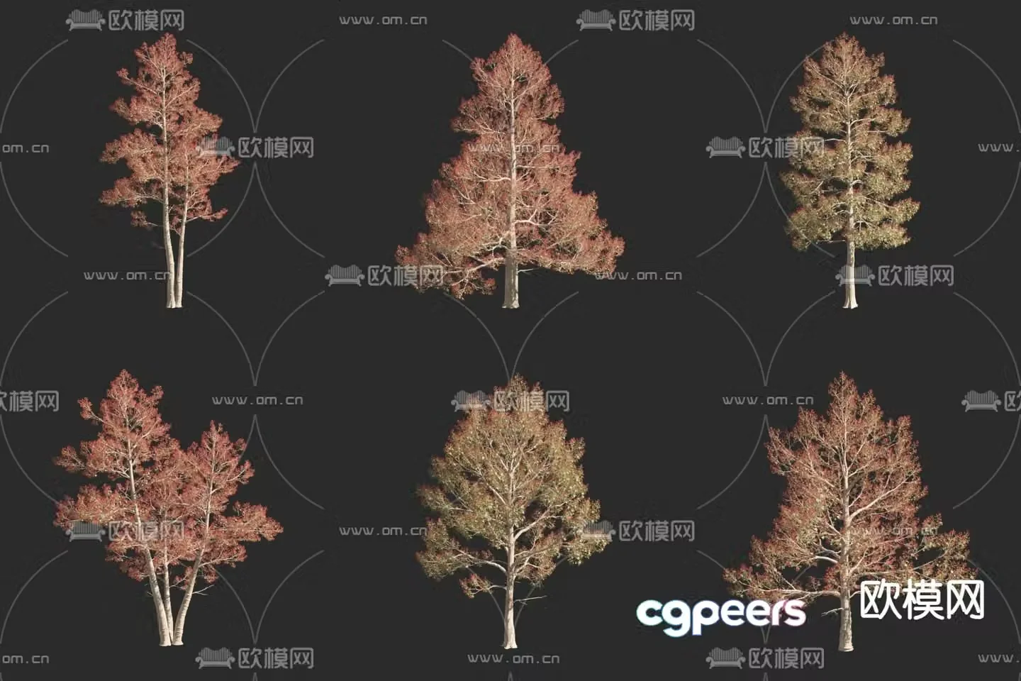 Wine bottle tree Flame bottle wood Landscape tree Big tree 3d model