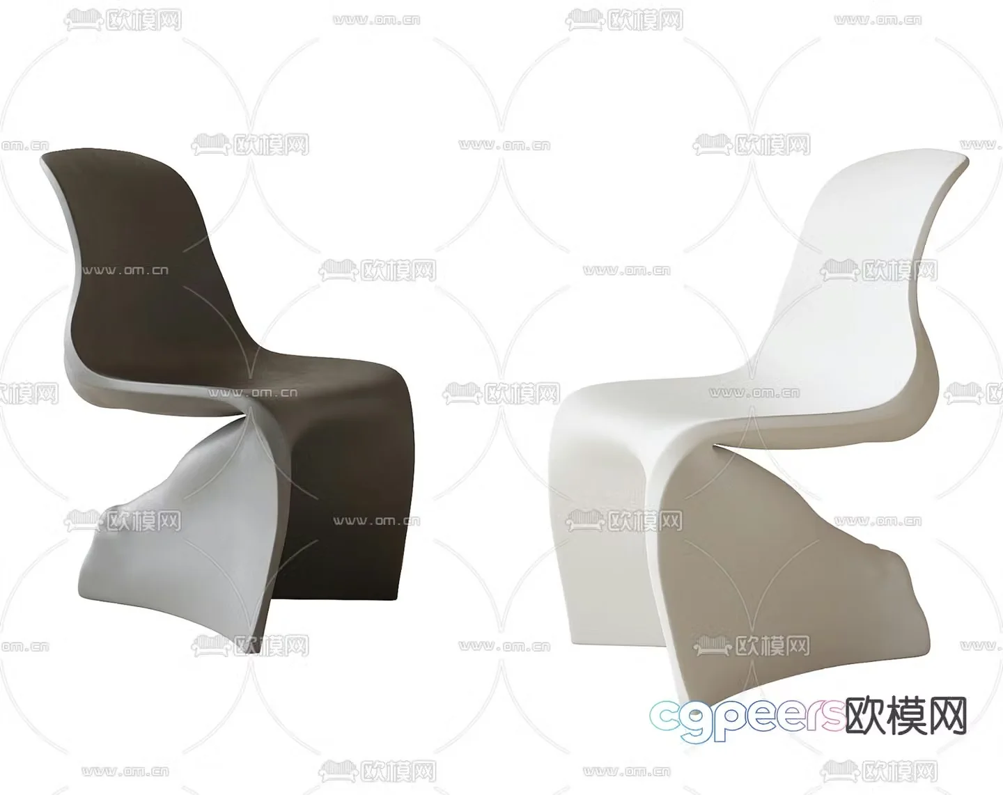 Creative chair leisure chair 3d model