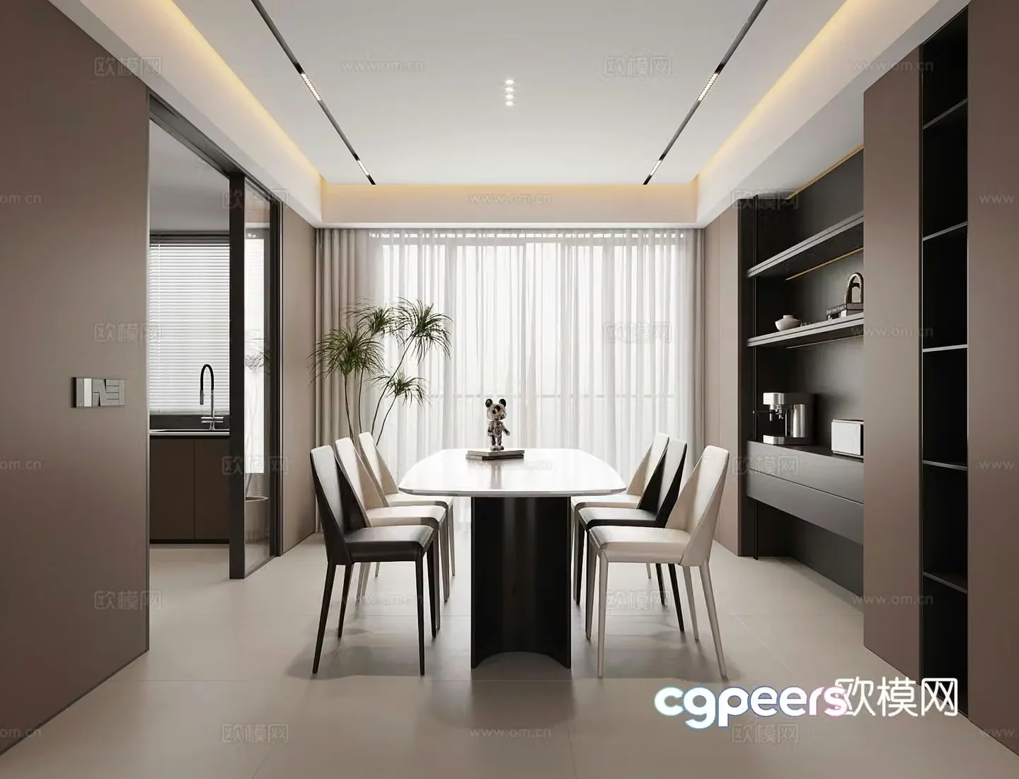 Italian restaurant 3d model