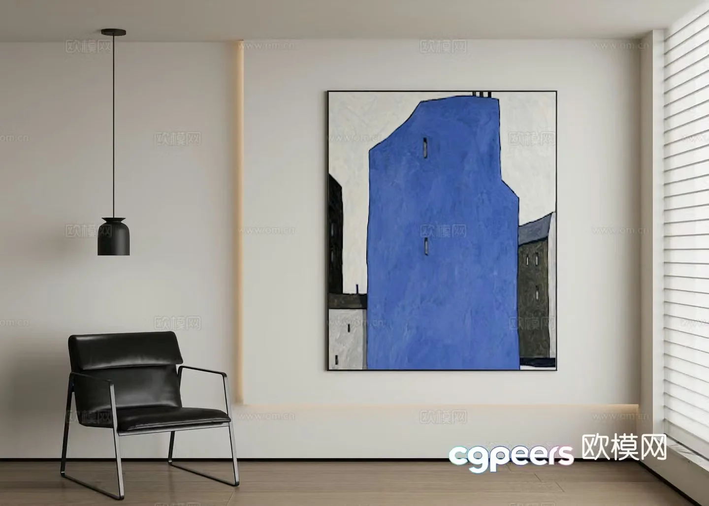 Modern decorative painting 3d model