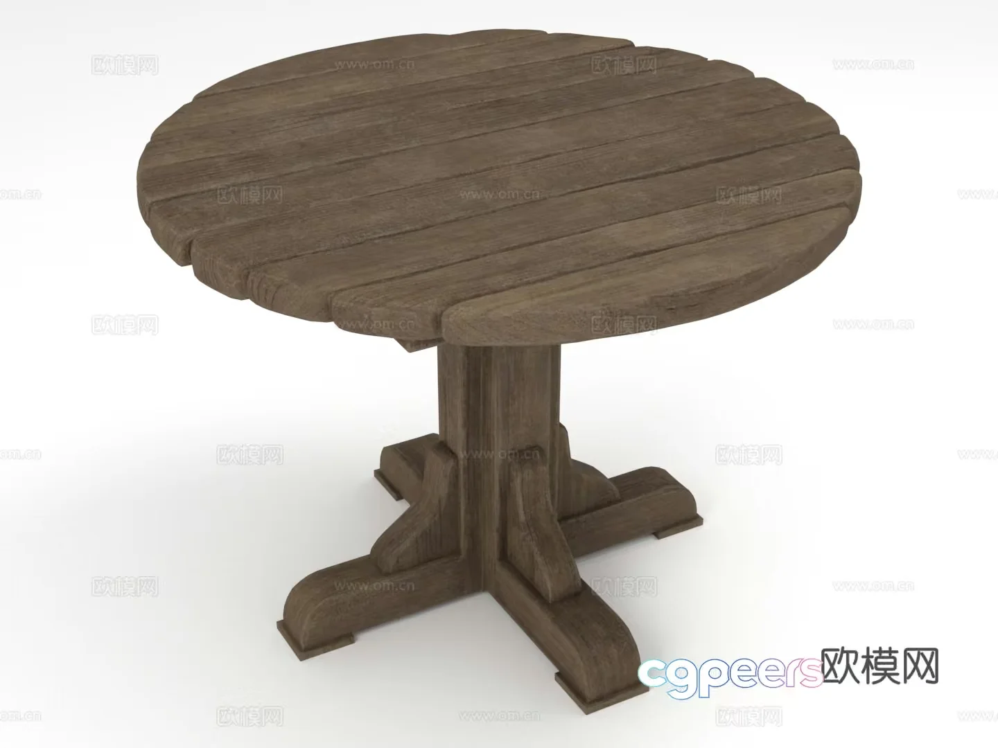 A Wooden Table 3D Model – 3442 – VRAY Render