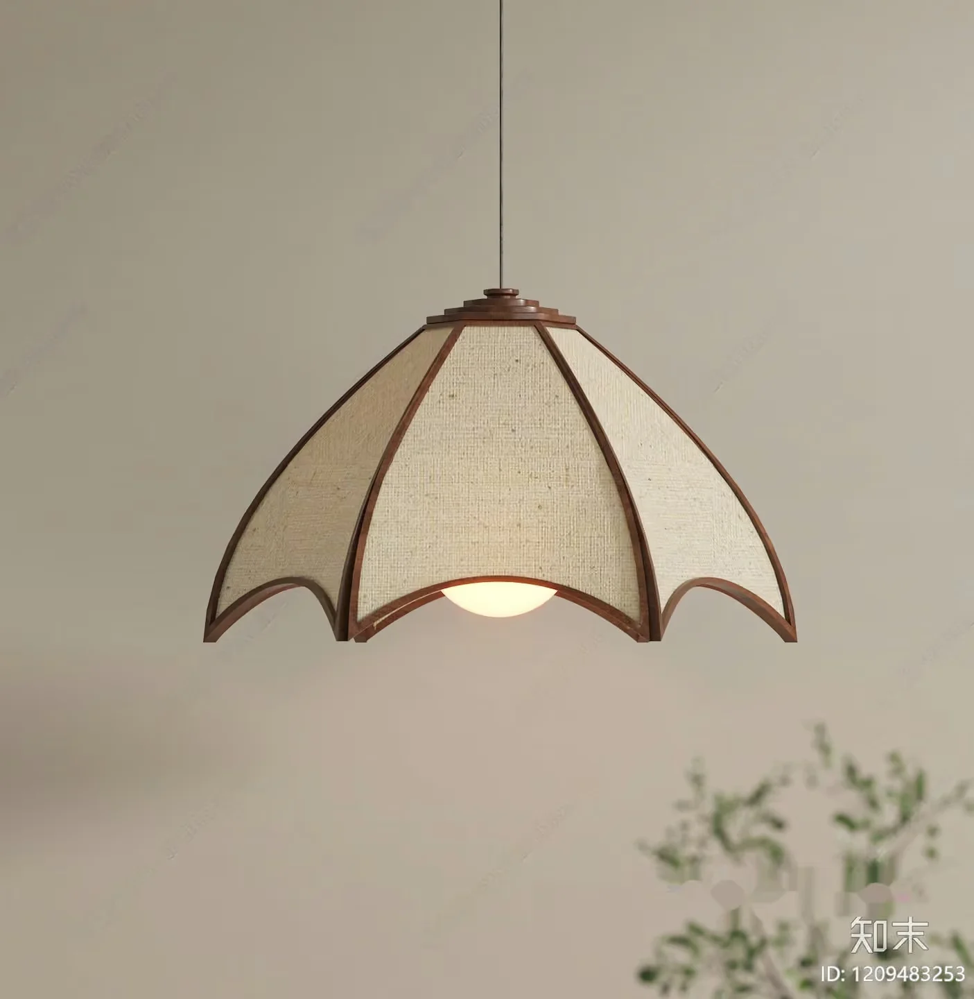 A Light Fixture With A Unique Design 3D Model – 7885 – VRAY Render