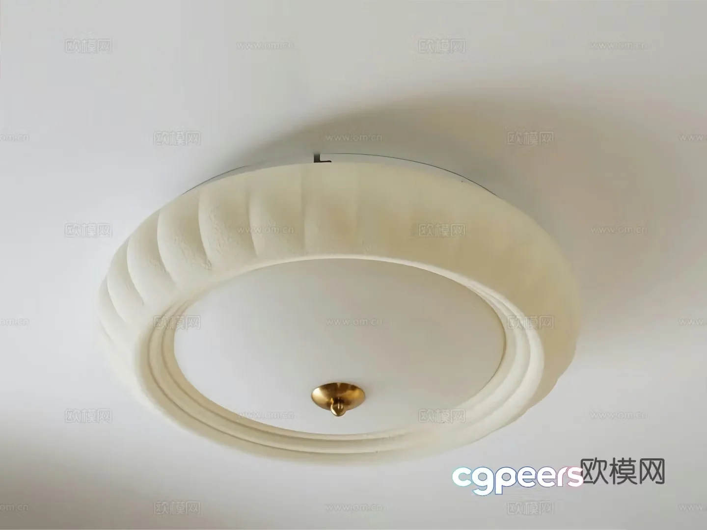 Modern cream ceiling lamp Bread ceiling lamp Retro ceiling lamp Bed ceiling lamp Bedroom ceiling lamp Round ceiling 3D model