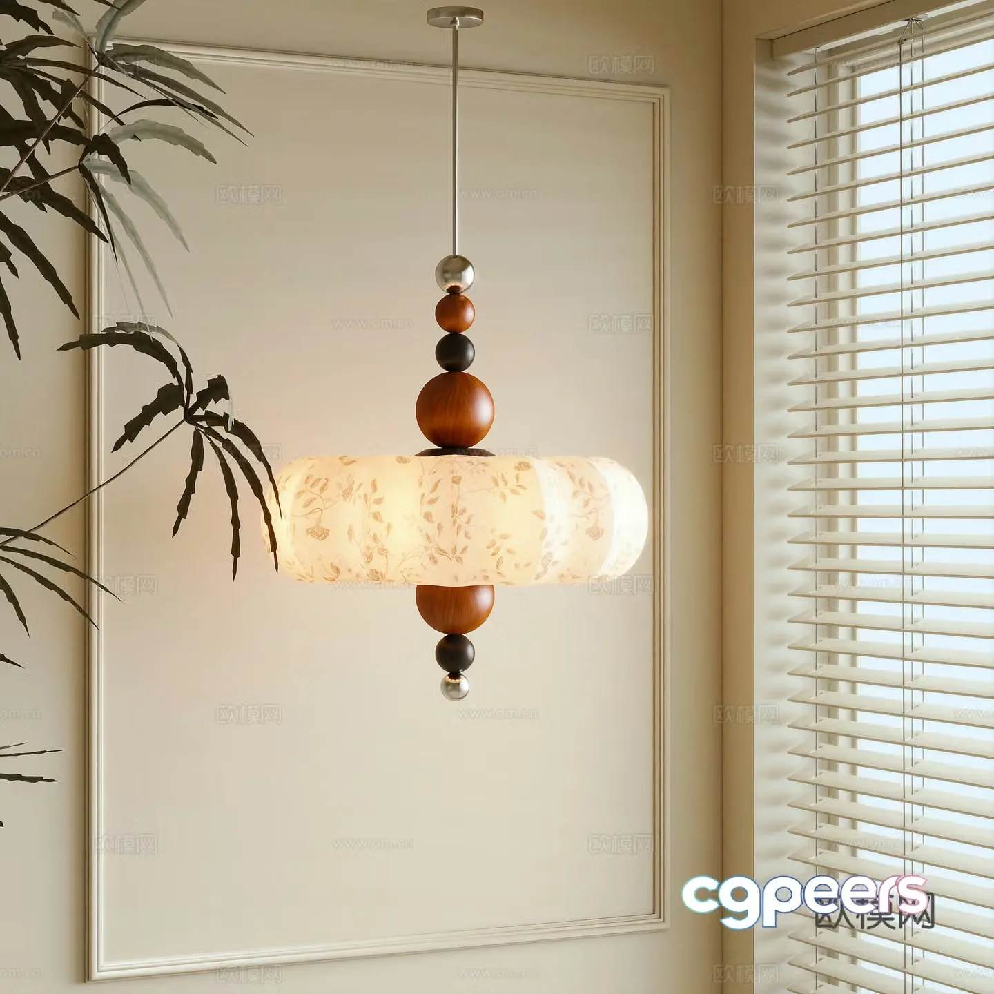 3D model of medieval style chandelier