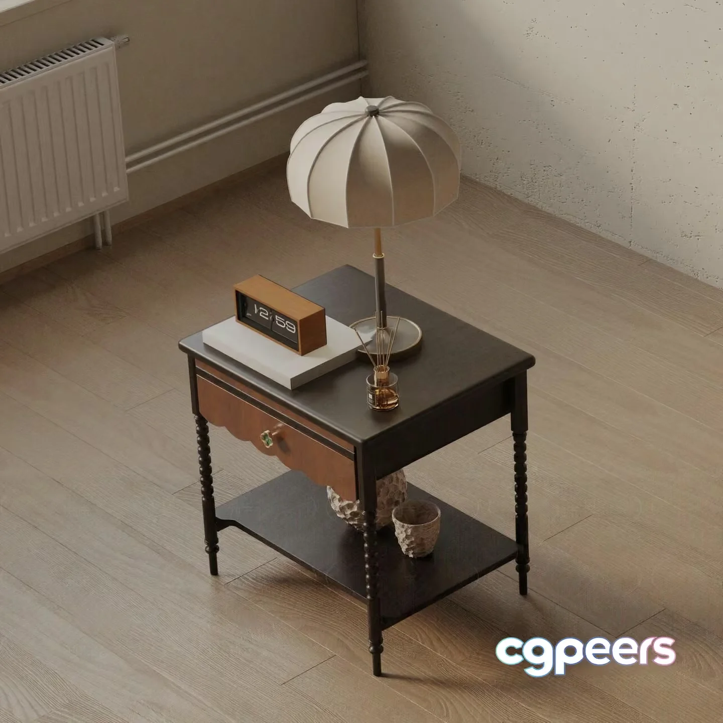 Simple Table Setup 3D Model – 12358 – VRAY Render