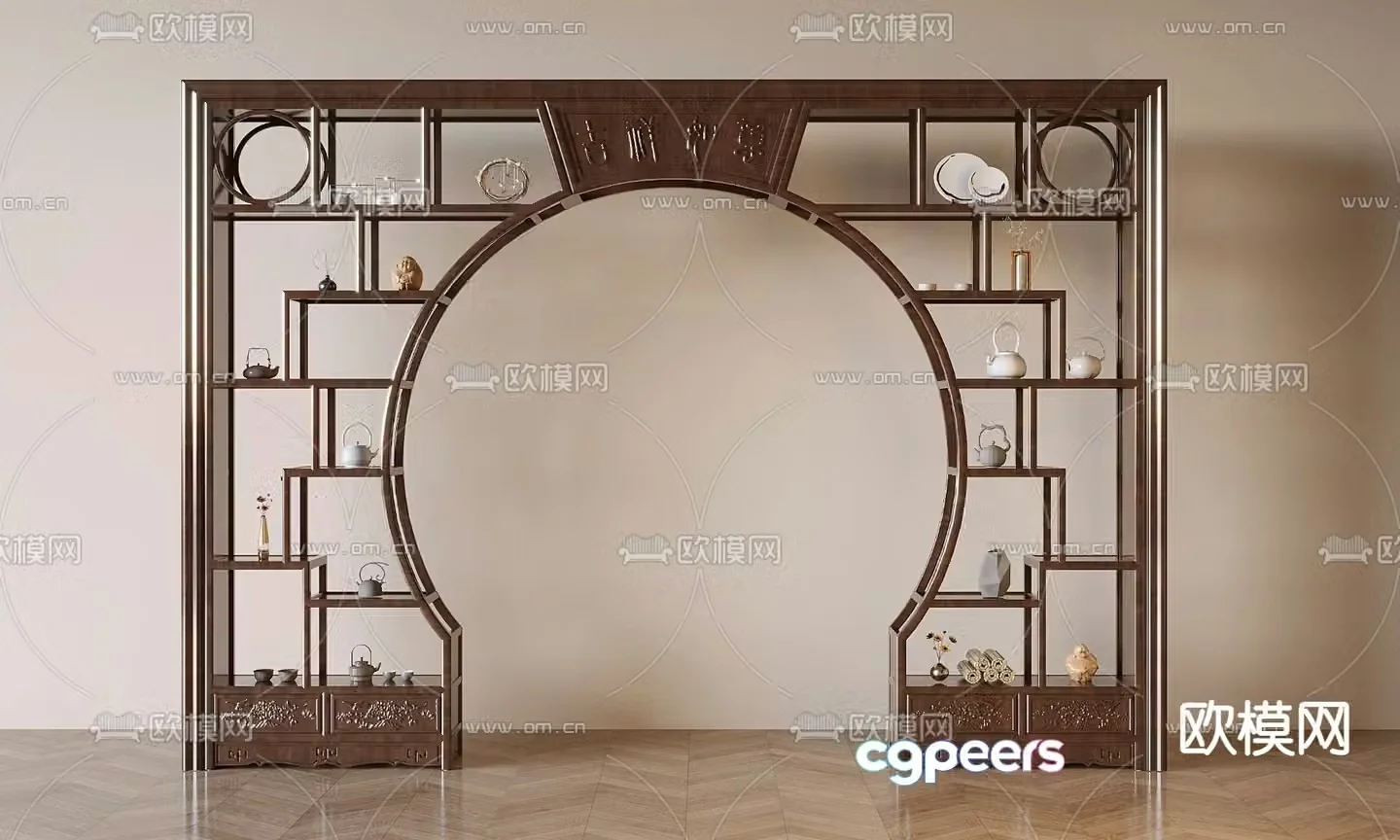 Moon Gate rack 3D model