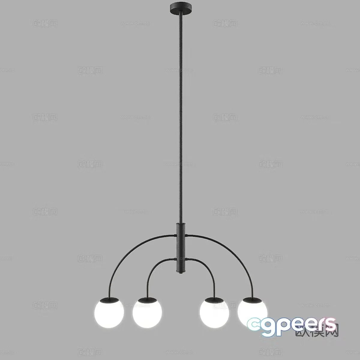 Modern simple chandelier chandelier simple chandelier living room chandelier dining chandelier 3d model