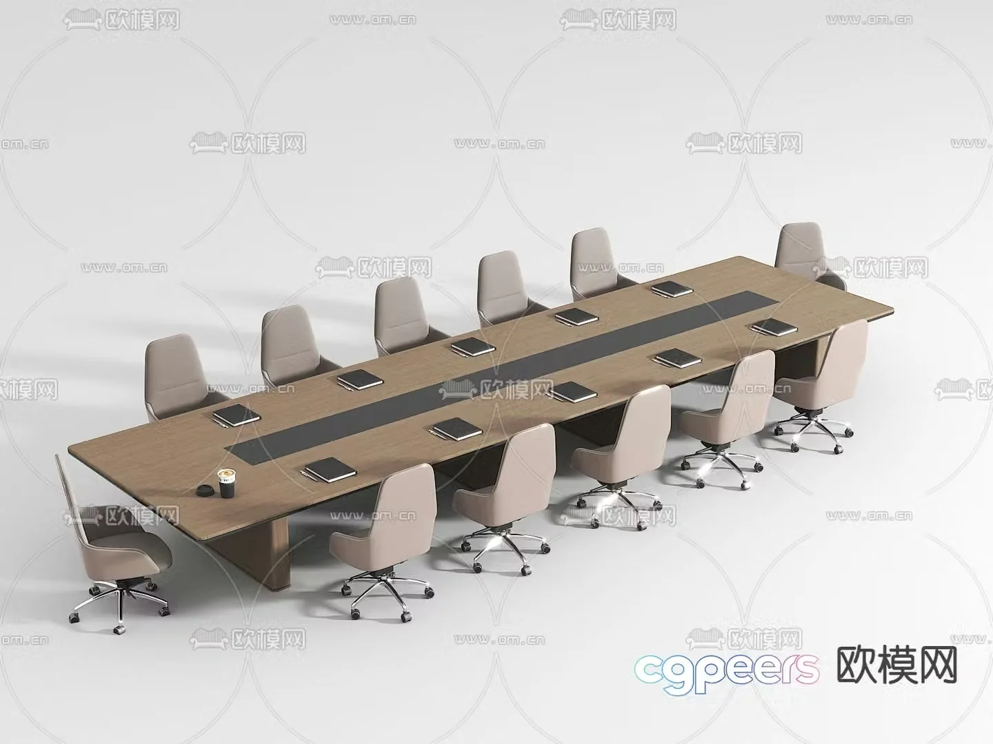 Conference tables and chairs conference table 3d model