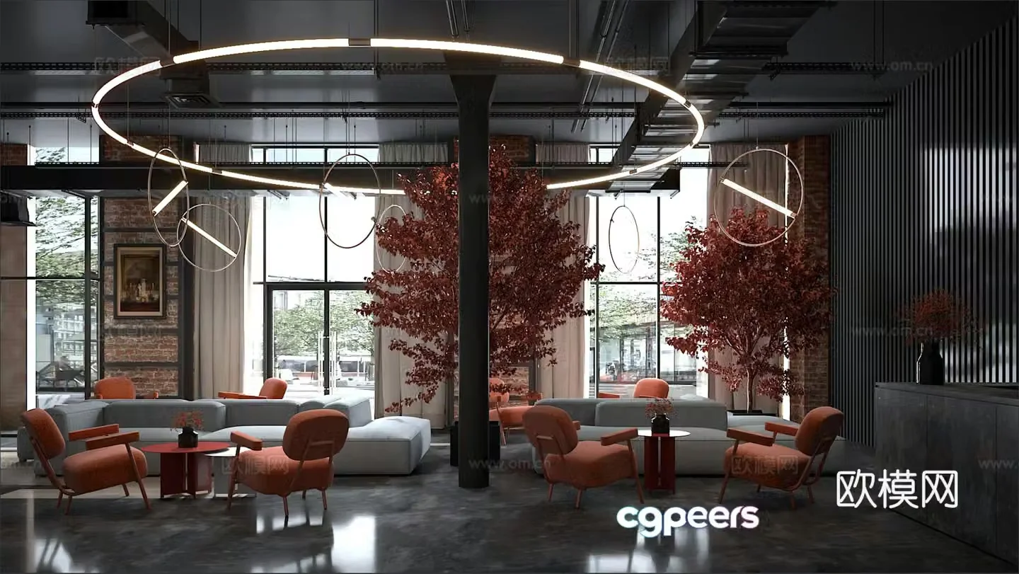 Cafe 3d model