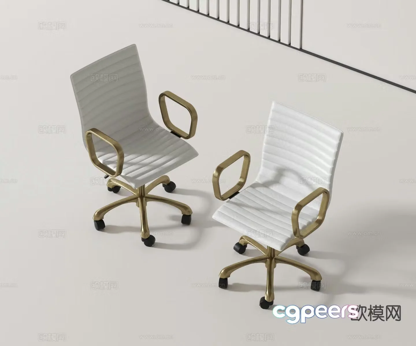 modern office chair chair staff chair 3d model