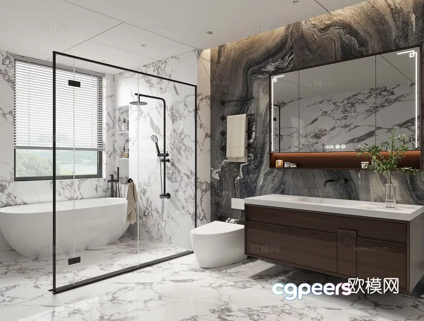 Modern bathroom 3d model