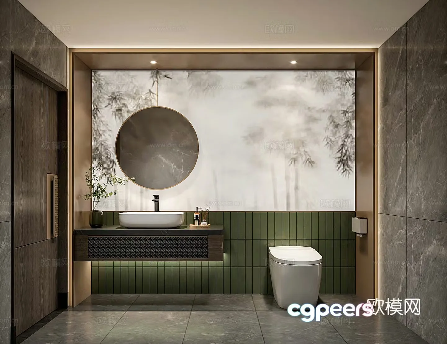 Bathroom Toilet Basin 3D Model