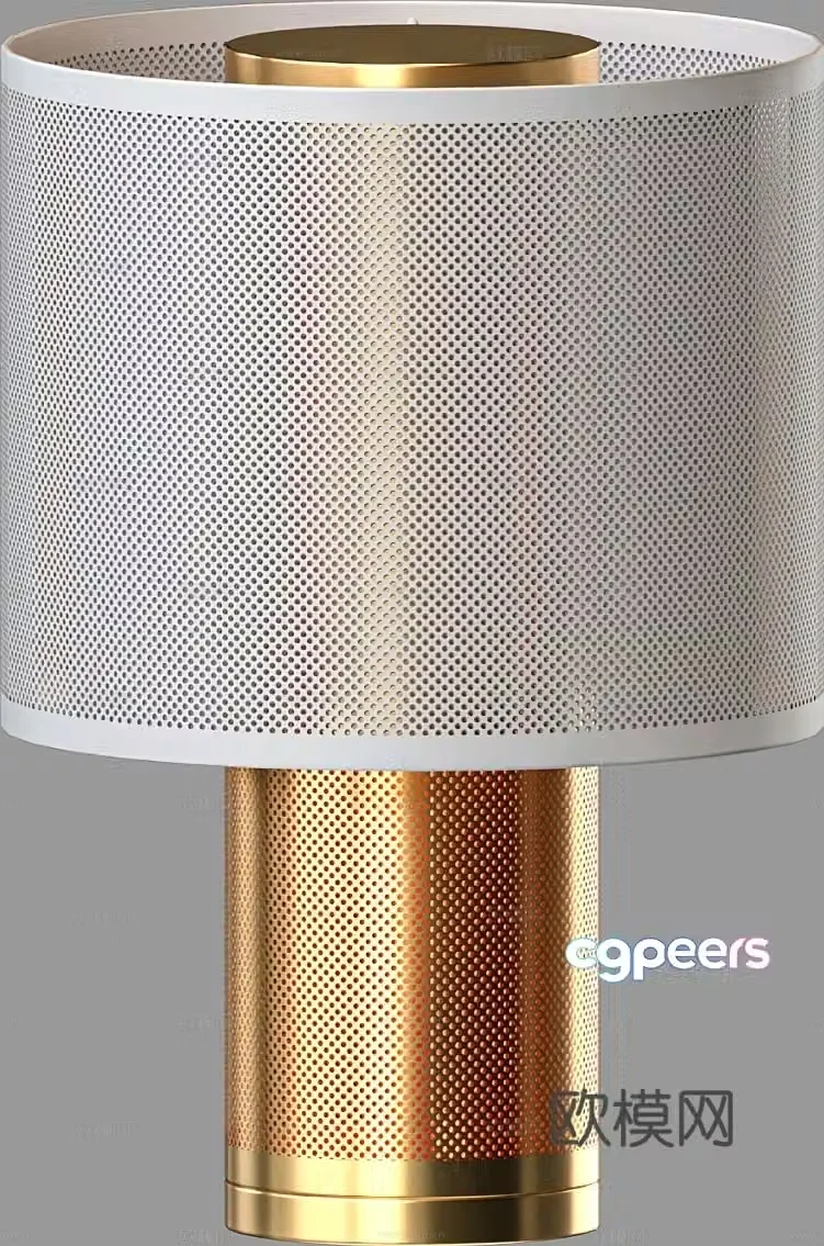 Light luxury table lamp 3D model