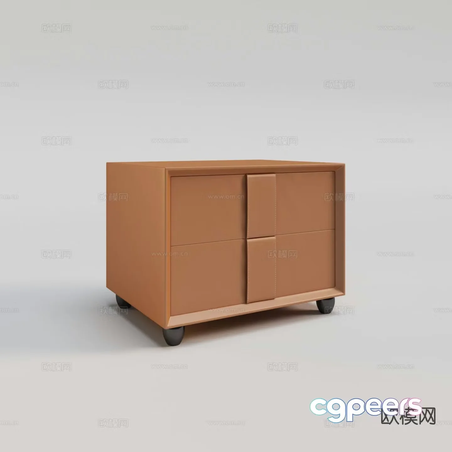 Italian bedside table 3d model