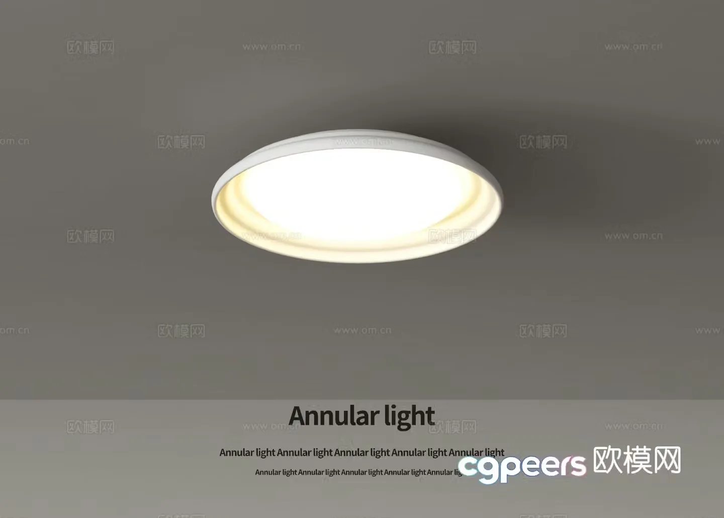 Round ceiling lamp living room lamp 3d model