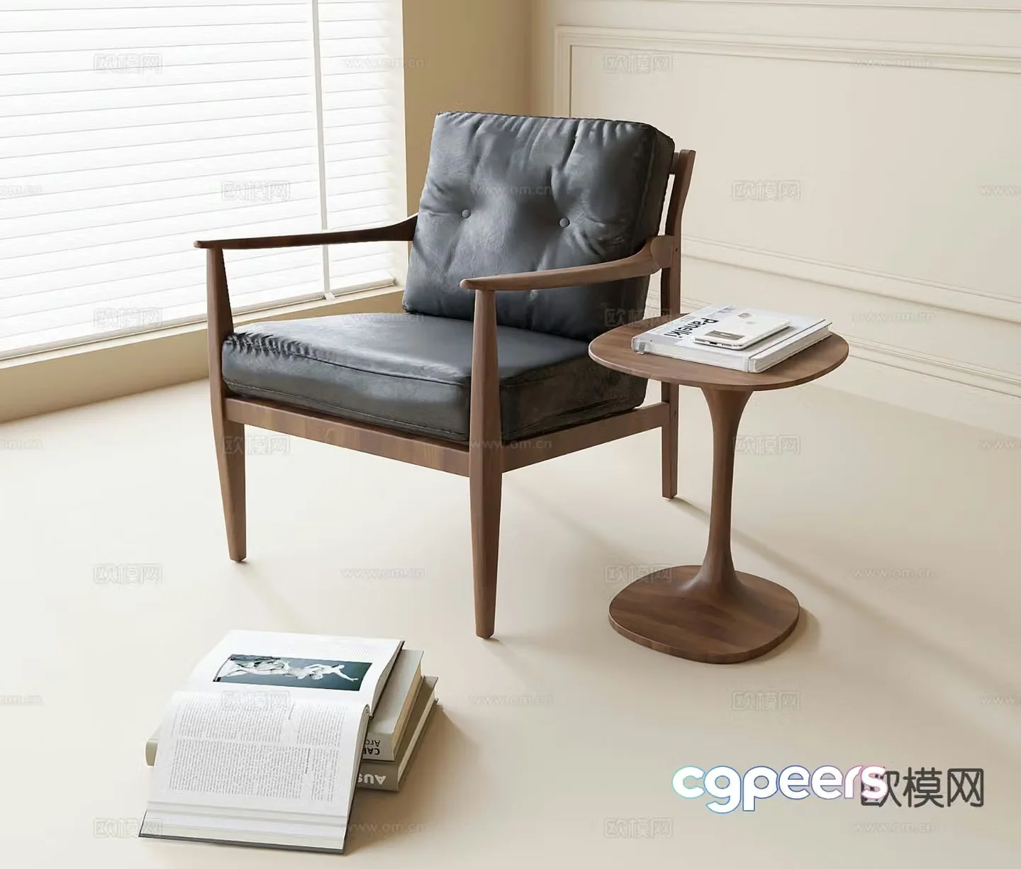 Modern lounge chair 3d model