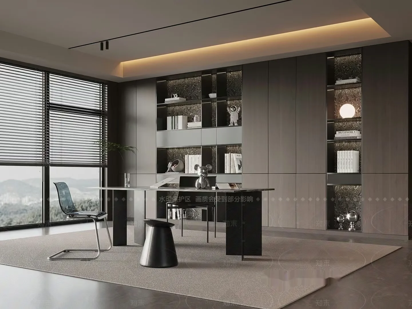 Modern Office Space 3D Model – 8188 – VRAY Render