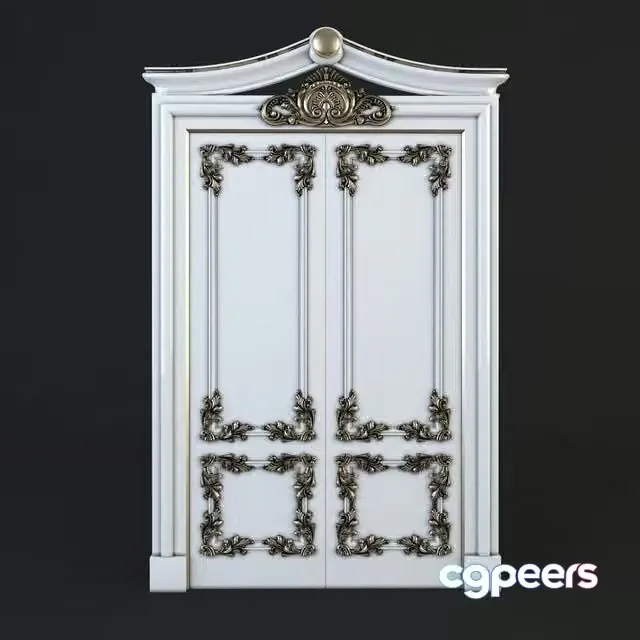 3ds Max Free – Classic double door