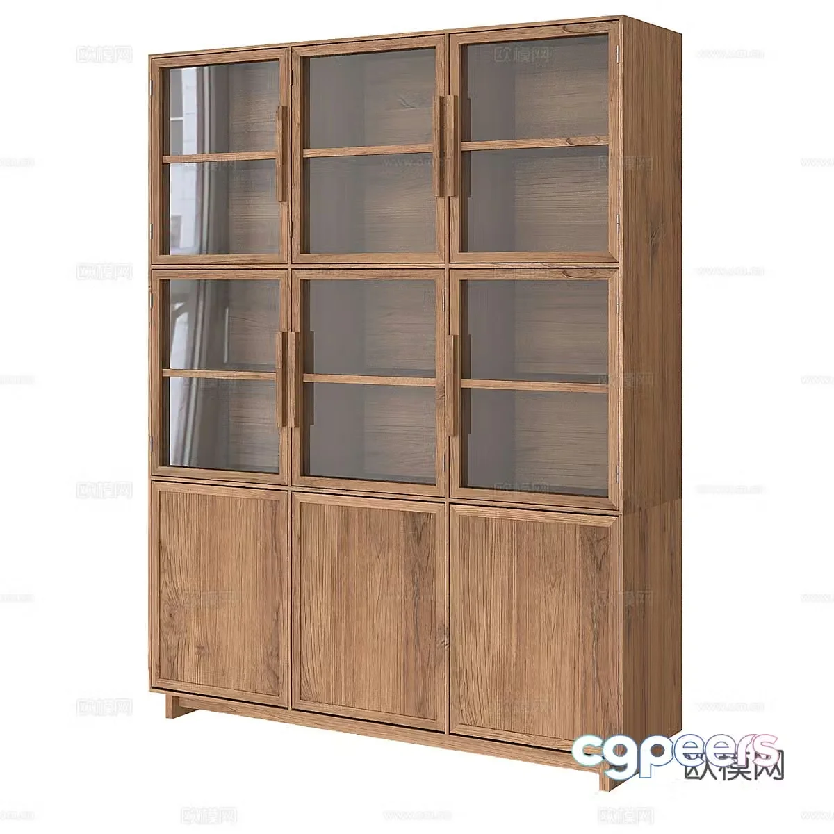 Nordic bookcase 3d model