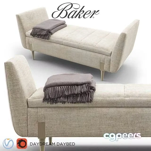 3ds Max Free – BAKER – DAYDREAM Daybed