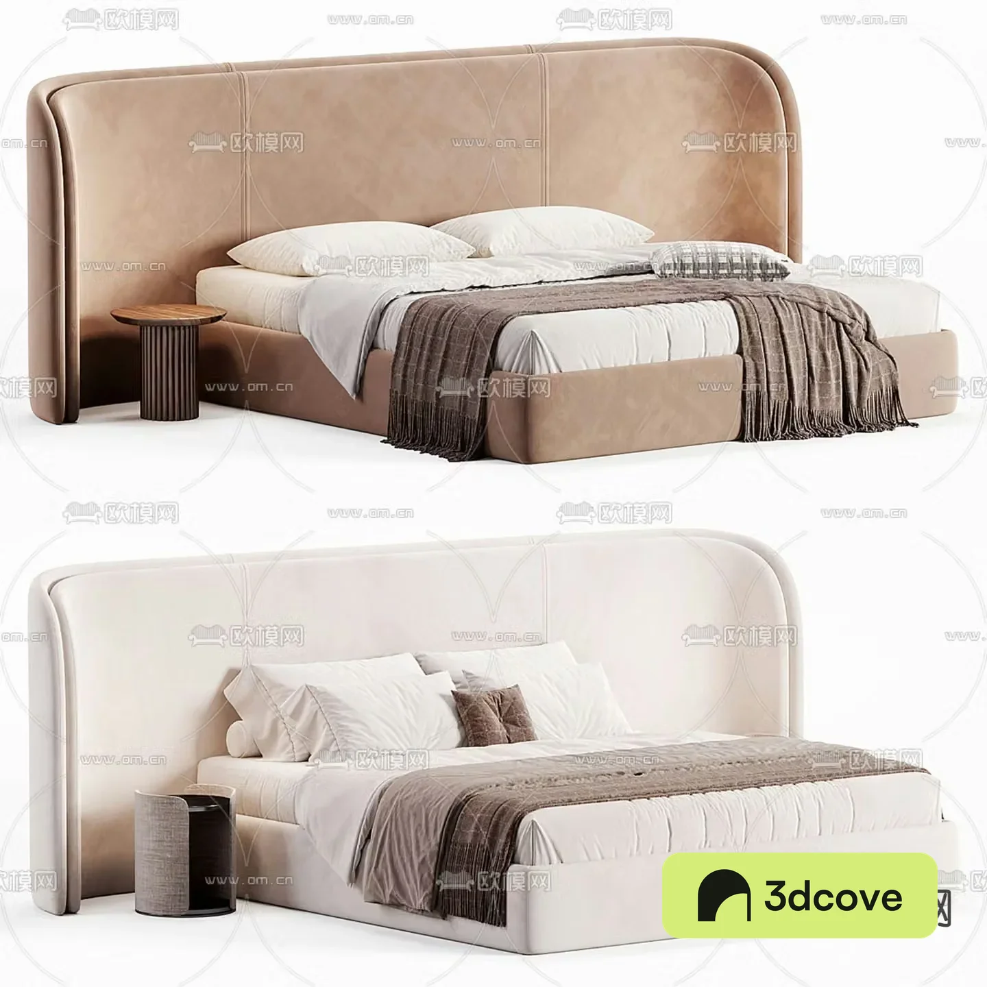Modern double bed