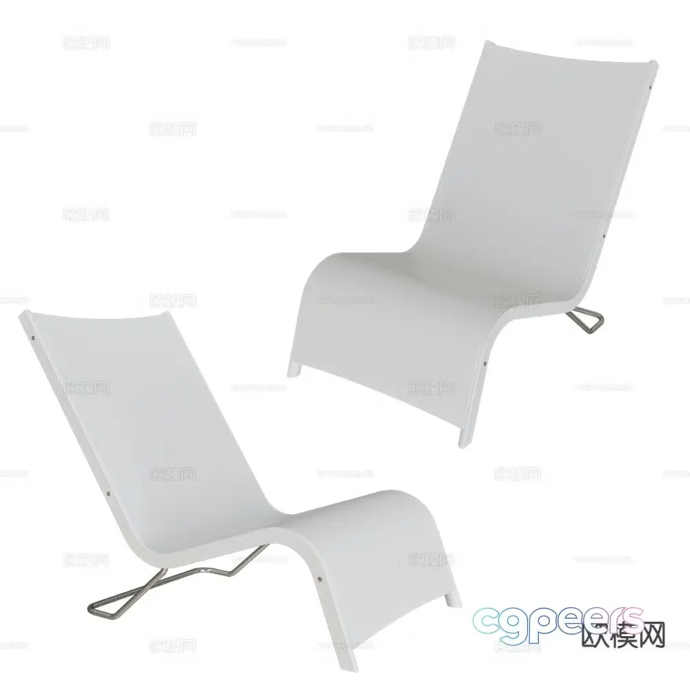 Serralunga lounge chair 3d model