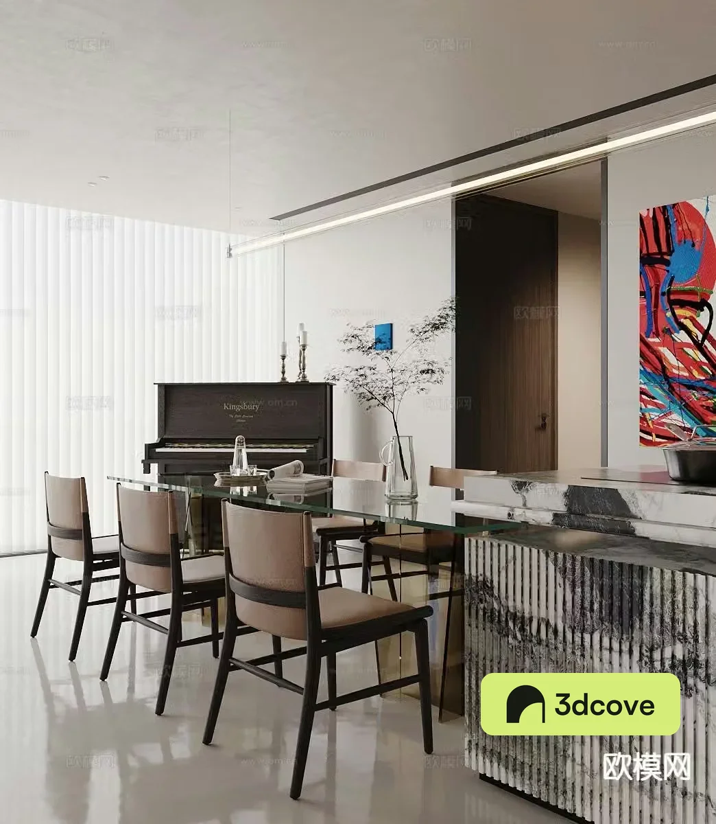 Modern island restaurant