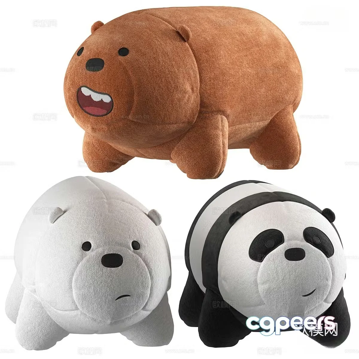 Panda stuffed toy 3d model