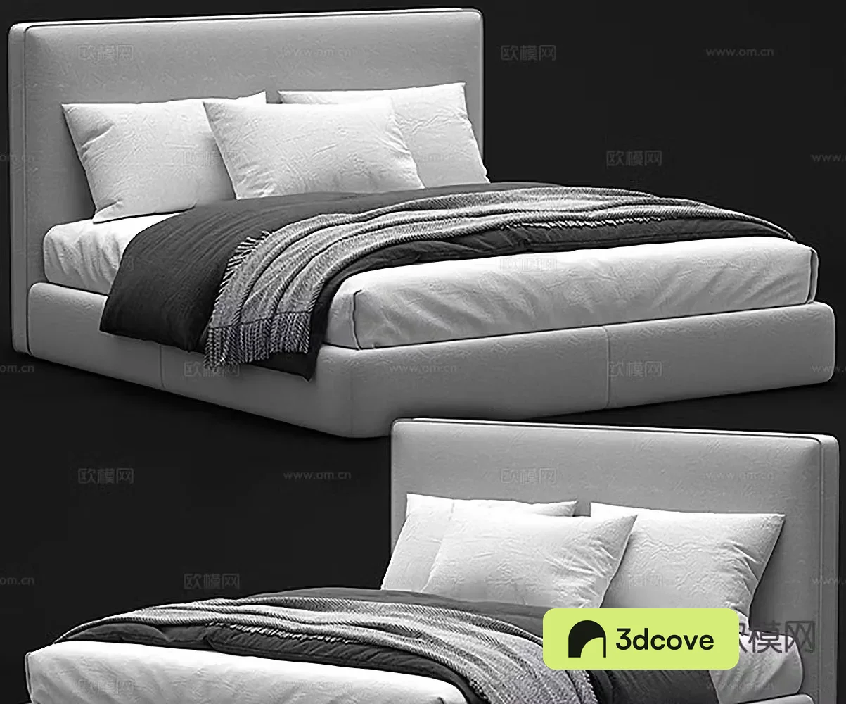 Modern double bed