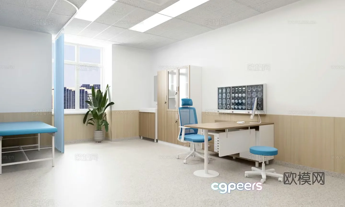 Modern Clinic 3D Model
