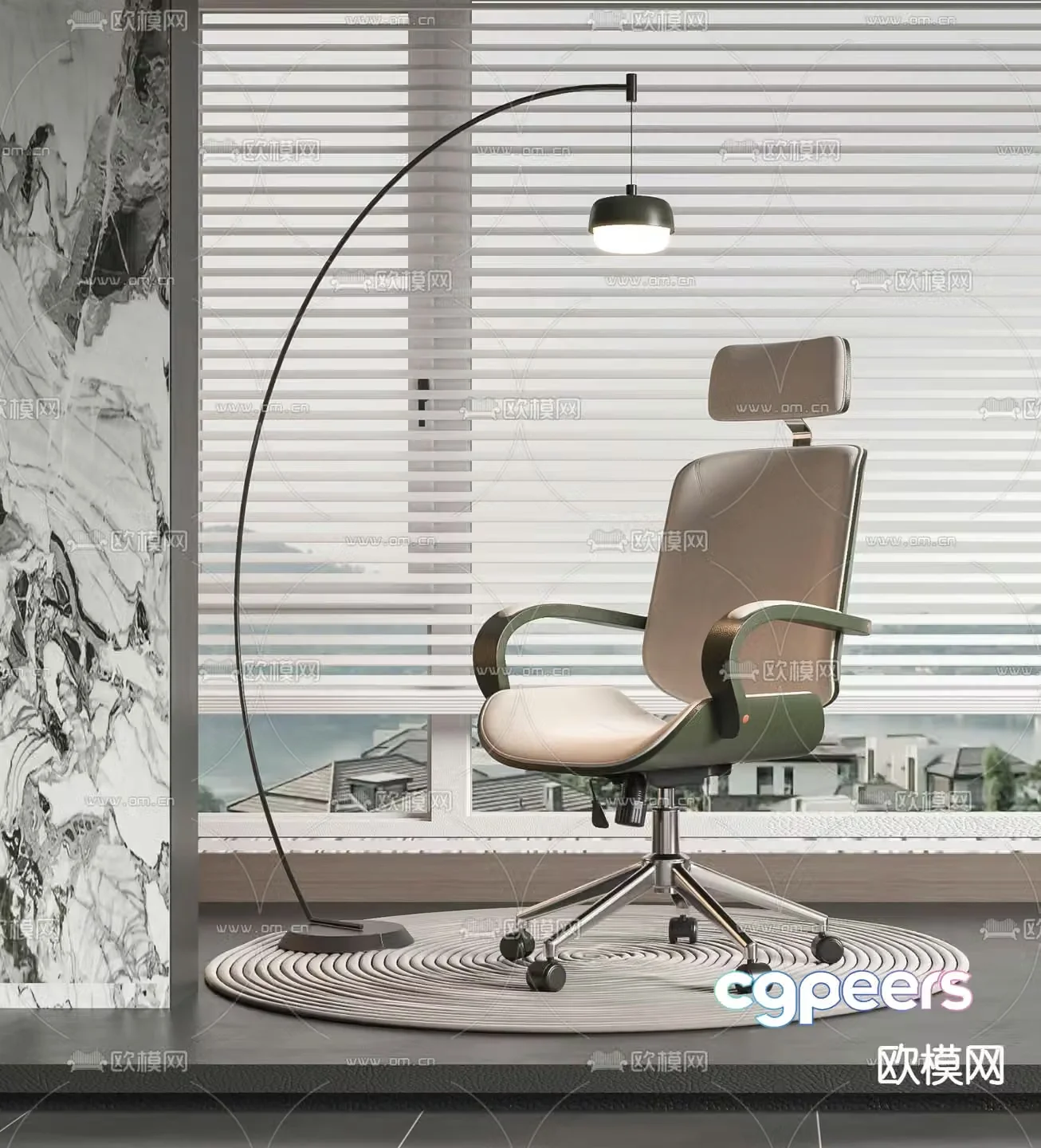 Office chair executive chair 3d model