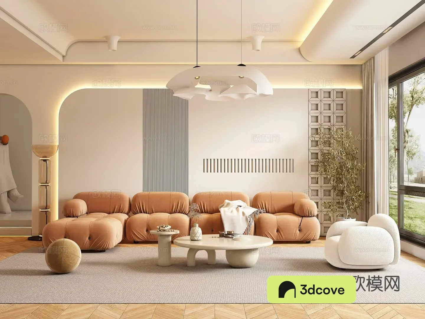 Cream style living room