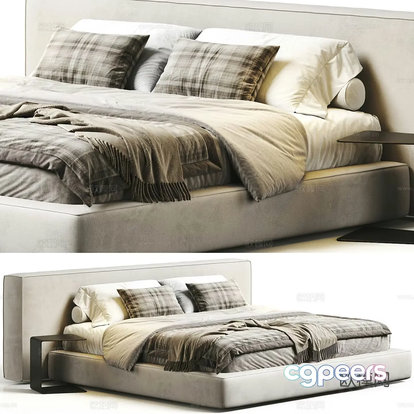 Maiden Home Eldridge Double Bed 3d model