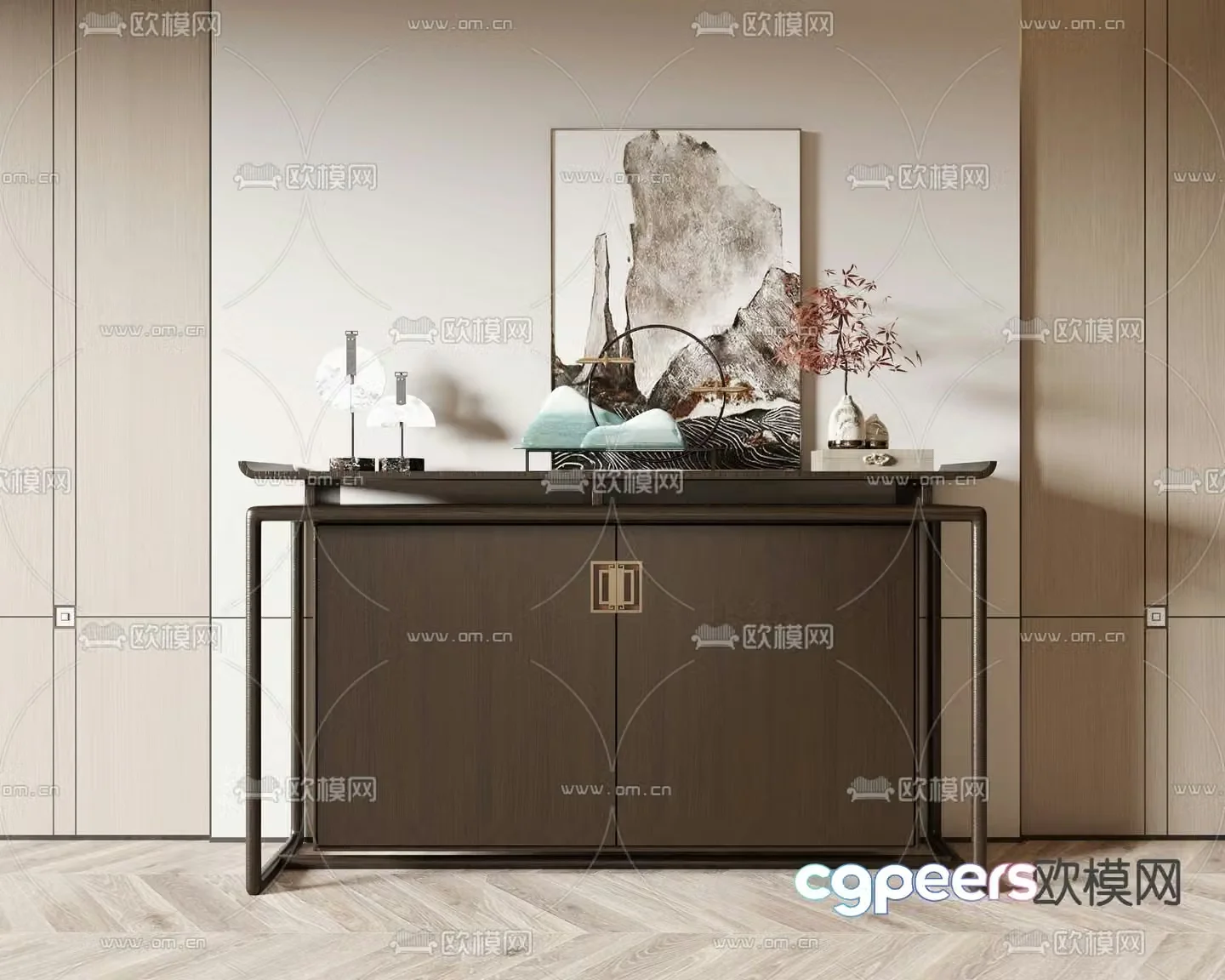New Chinese-style Duanjingdai 3D model