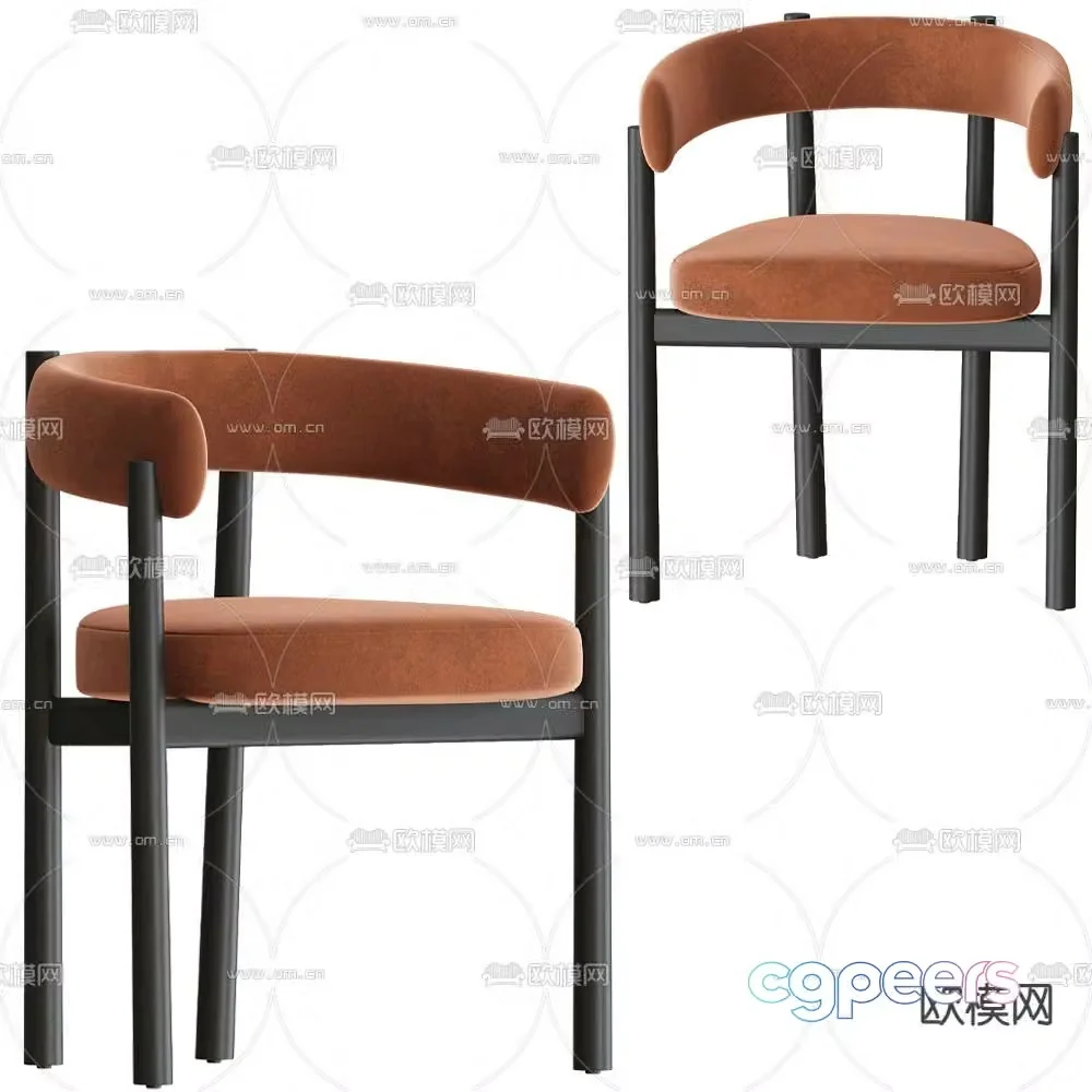 COEDITION Nordic chair dining chair 3d model