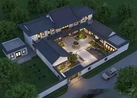Aerial View Of A House 3D Model – 20302 – CORONA Render