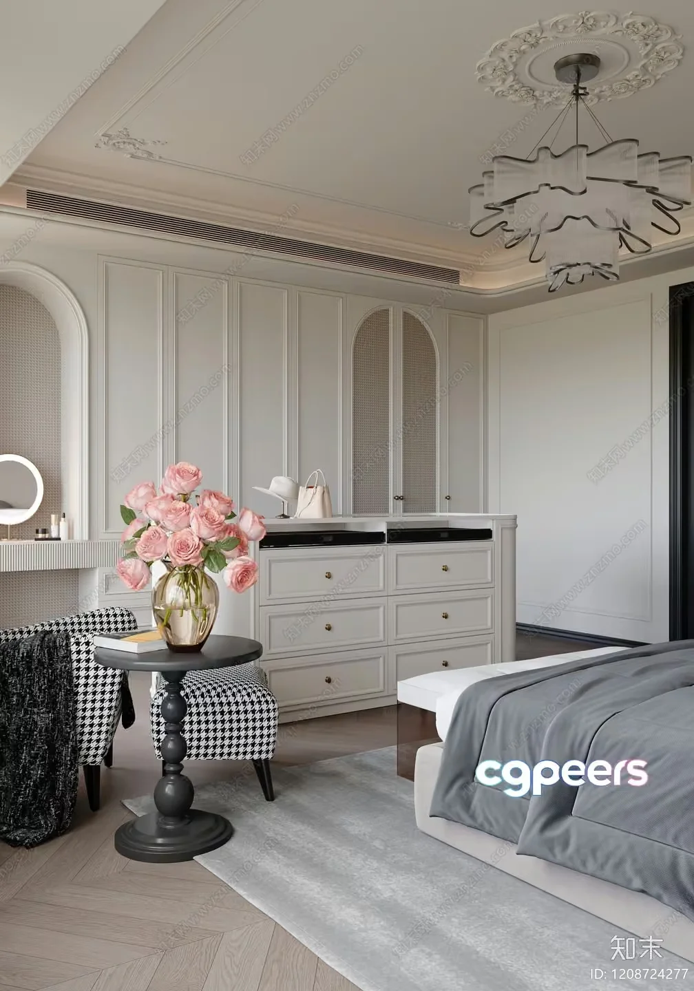 Cozy Bedroom 3D Model – 5315 – VRAY Render