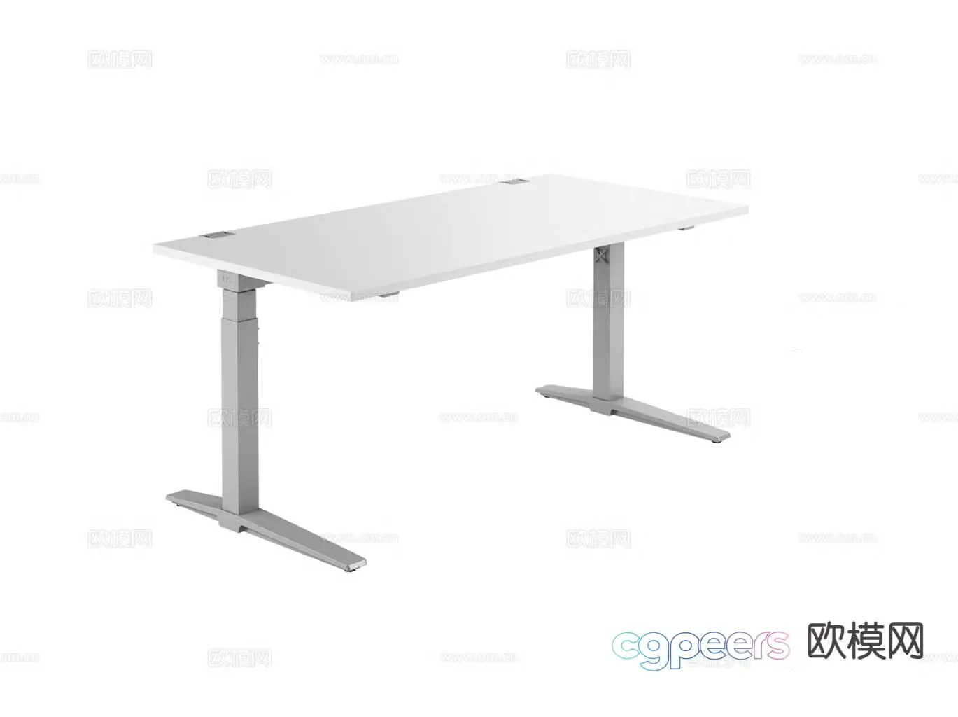 Lift desk computer desk desk study table 3d model