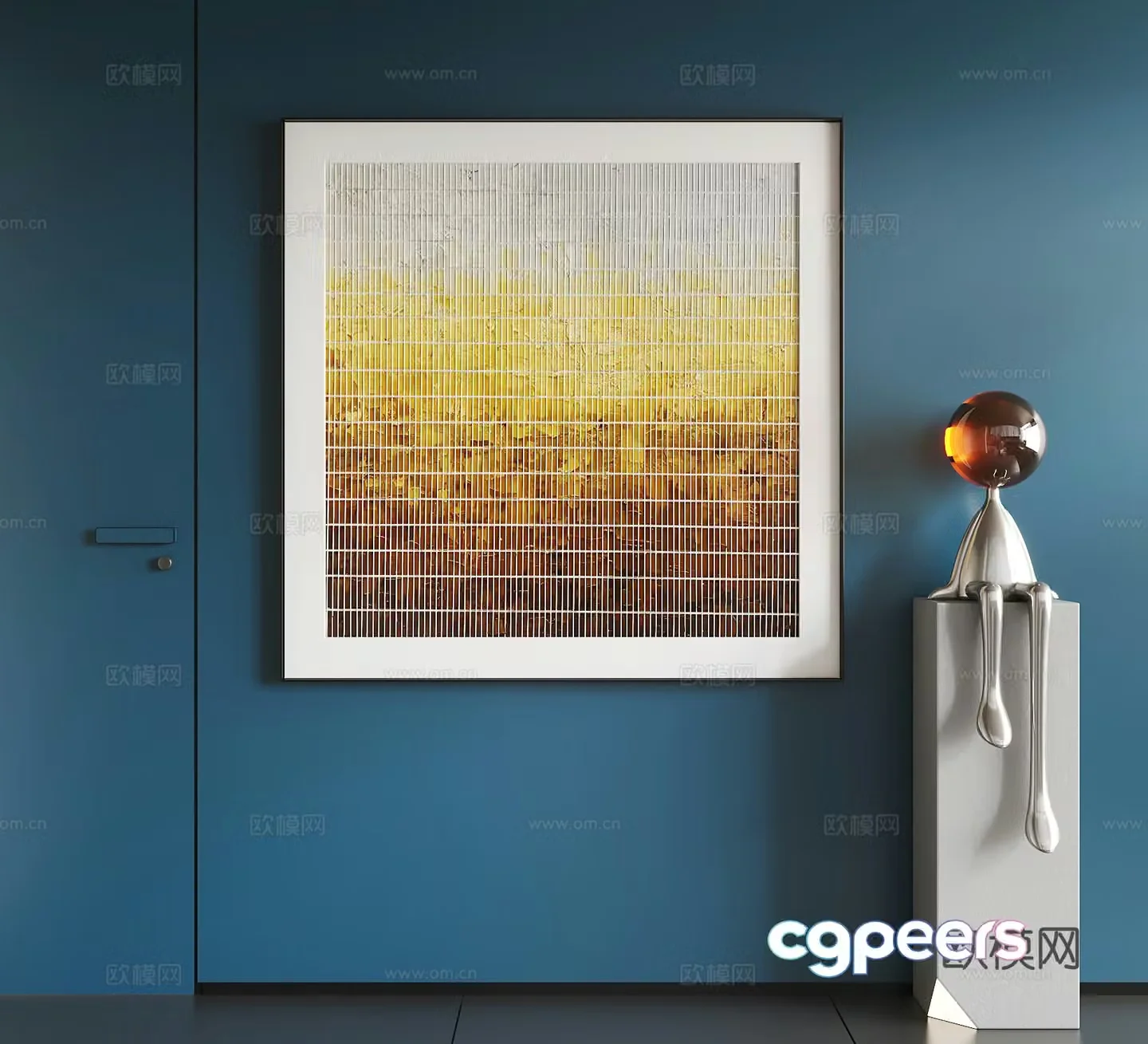Modern abstract hanging paintings Modern minimalist hanging paintings Modern light luxury hanging paintings Modern Italian hanging paintings 3D model