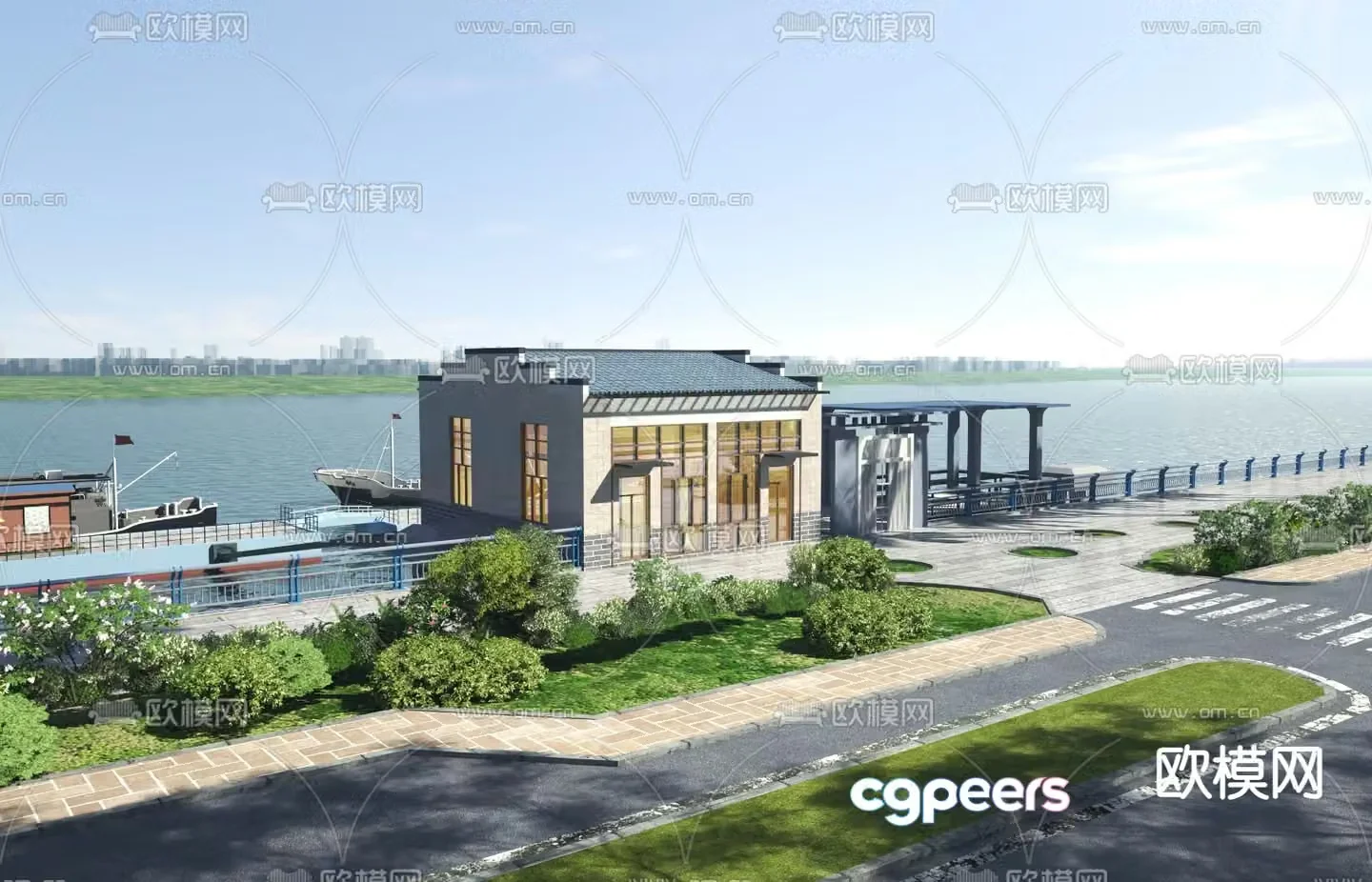 pier port 3d model