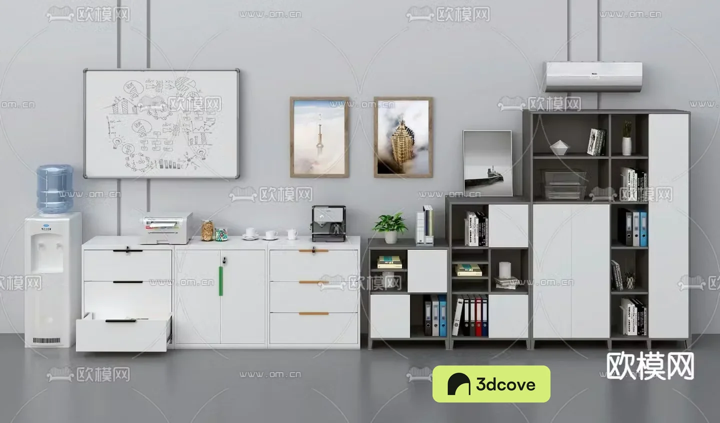 Office side cabinet file cabinet