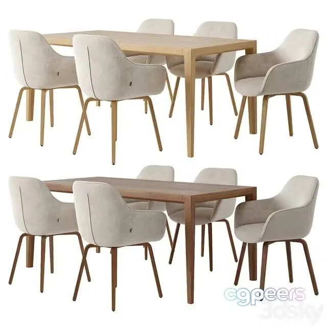 3ds Max Free – Aleli Chair.Kave Home, Table Nizou AM.PM