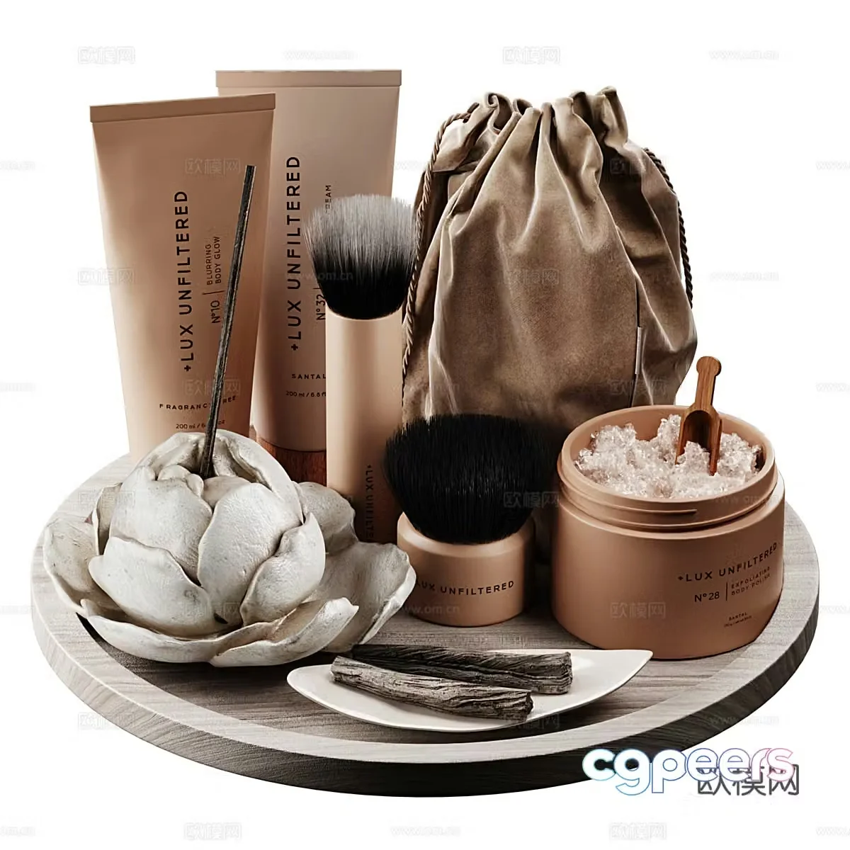 Detergent supplies cosmetics 3d model