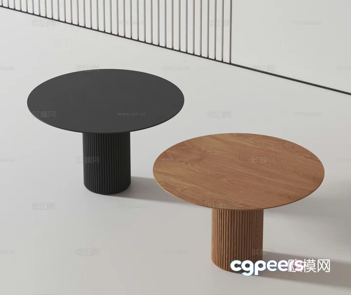 Modern dining table 3d model