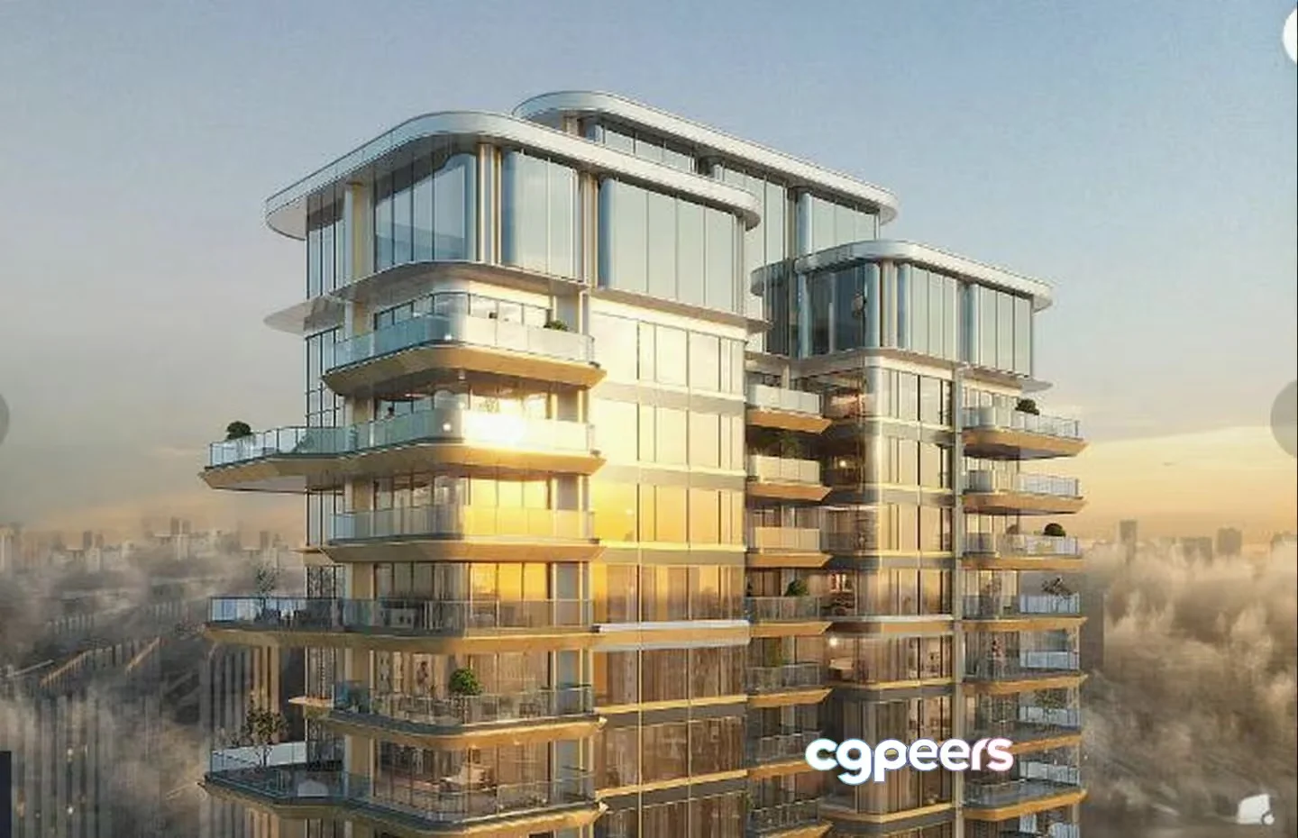 High-Rise Building 3D Model – 17816 – CORONA Render